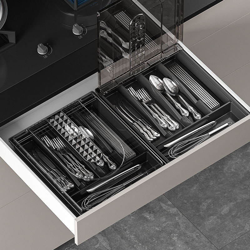 家用刀叉勺帶蓋防塵收納盒