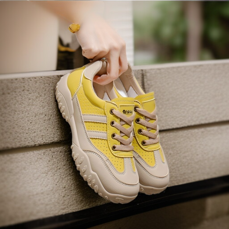 여학생 여름 메쉬 통풍 작은 흰색 신발 통굽 키높이 캐주얼화