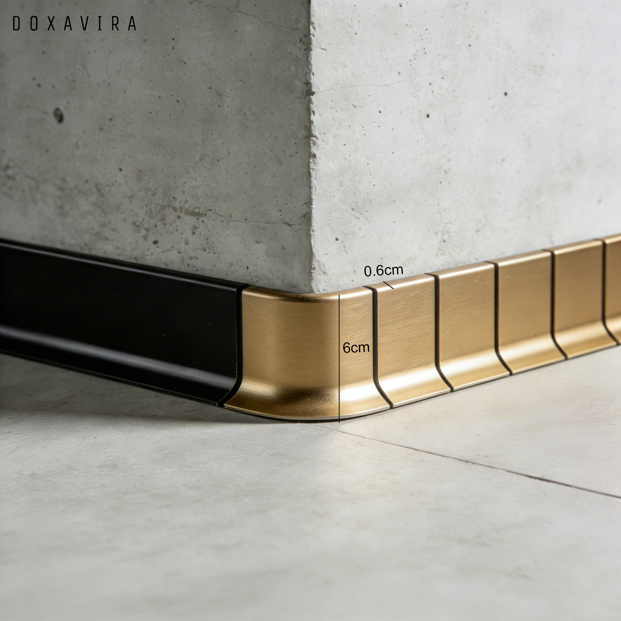 Hliníková soklová lišta