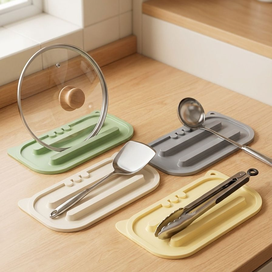 ヘラ置きスペース付き水切りマットの拡大写真