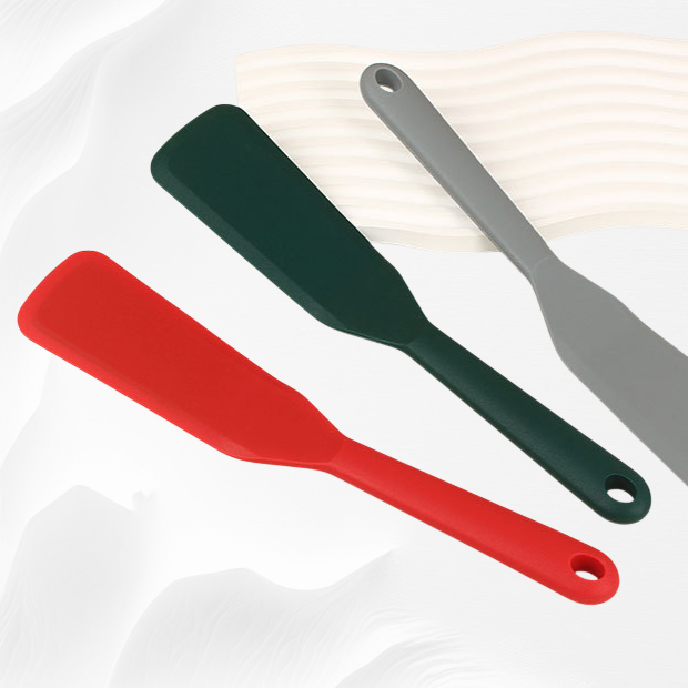 Espátula de silicona especial para sartenes antiadherentes