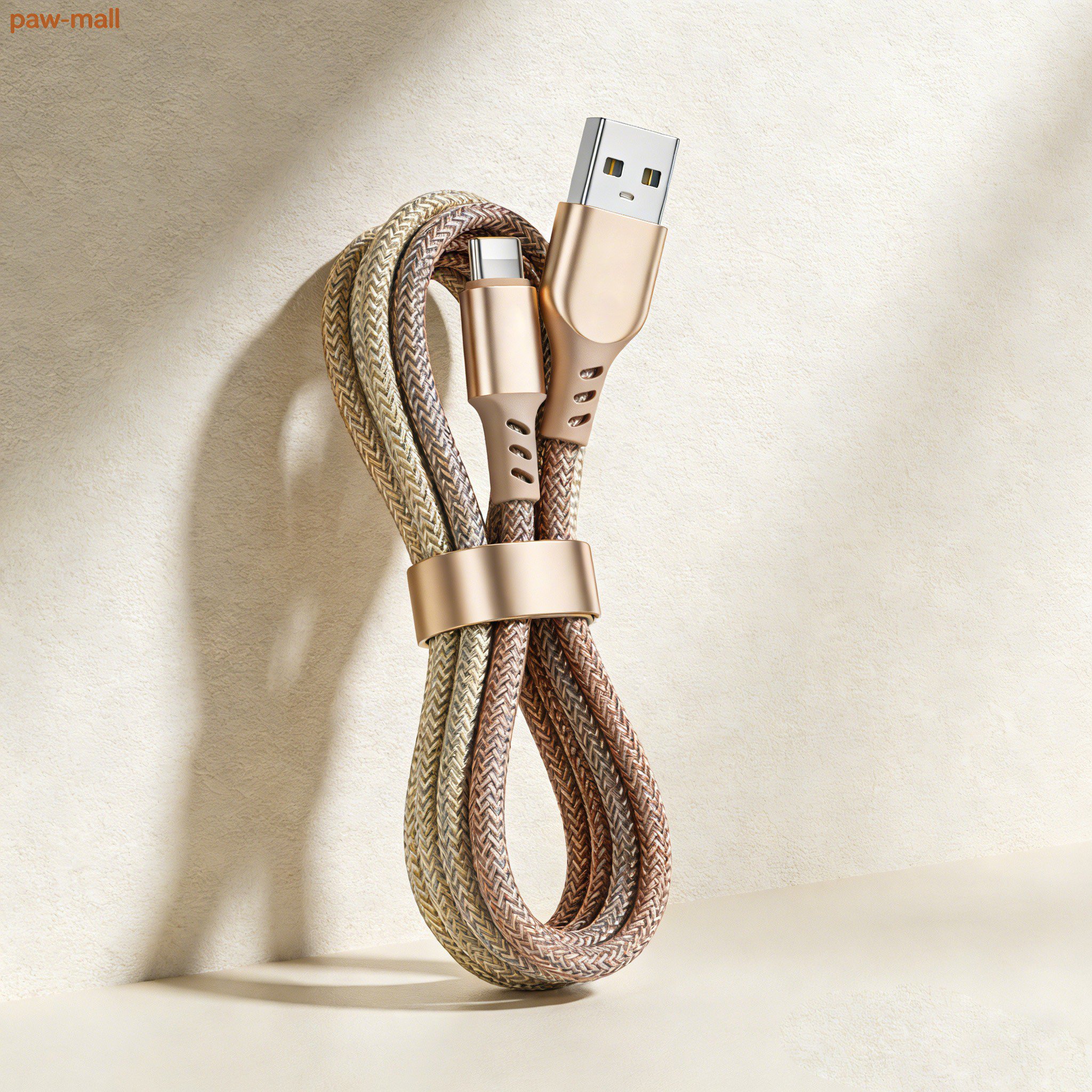 Fast charging data cable with USB connector