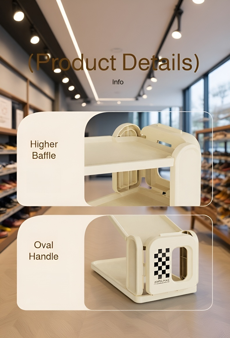 Stackable shoe rack with adjustable tiers