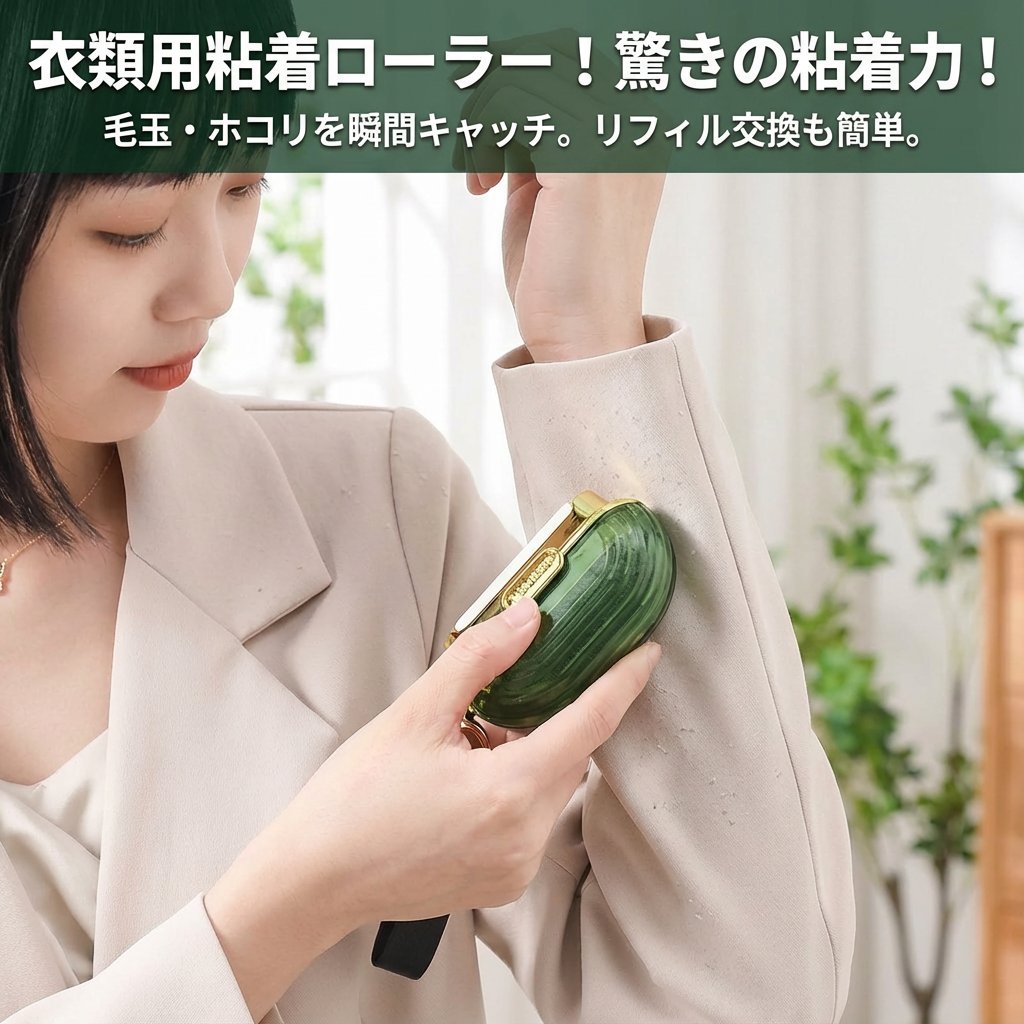 粘着ローラー+毛玉取りブラシ