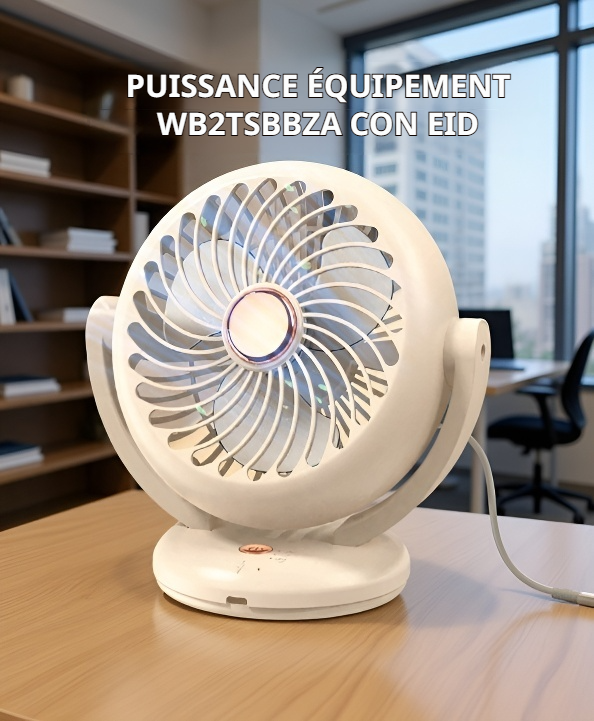 Ventilateur de bureau avec pales de sécurité