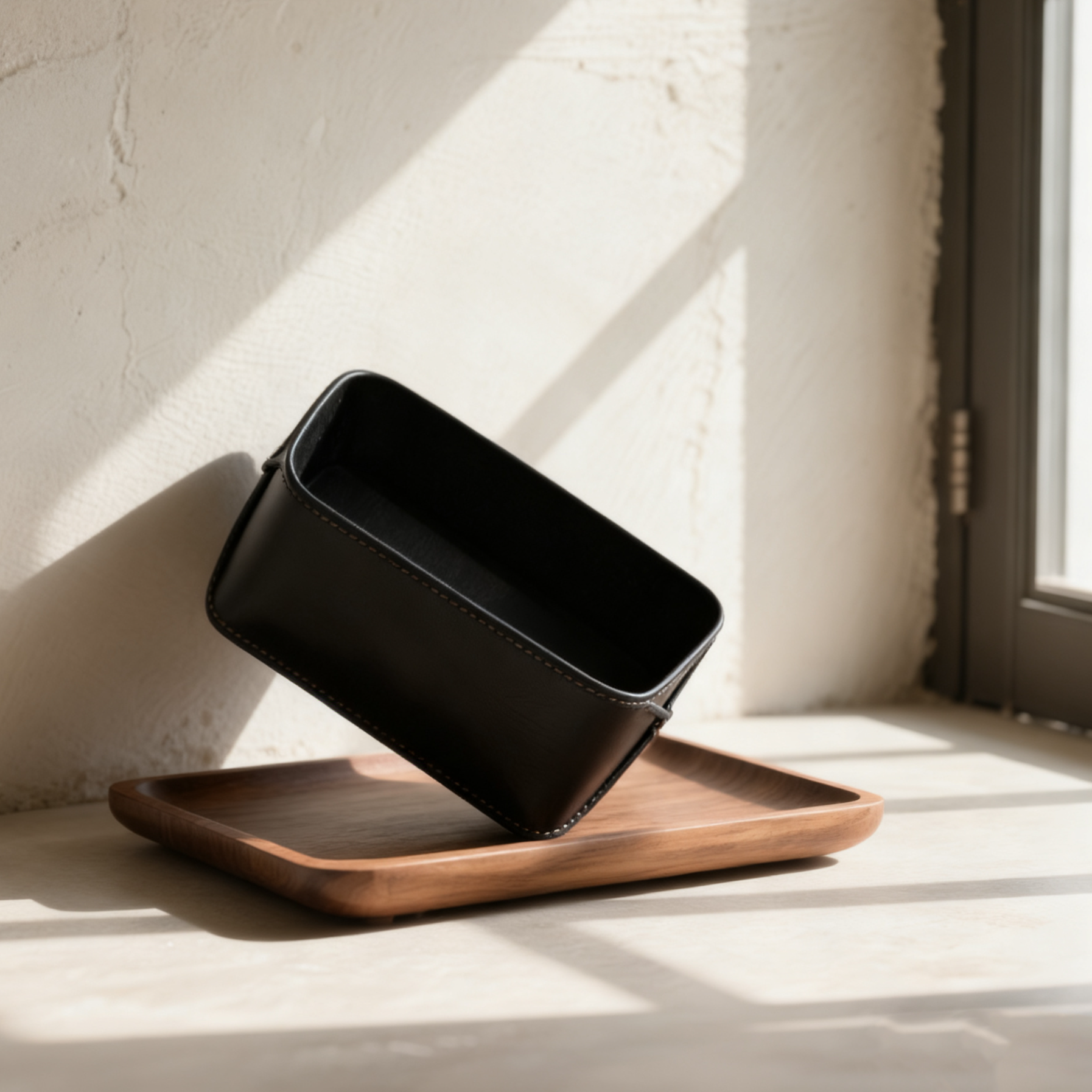  กล่องใส่กระดาษทิชชูหนังอเนกประสงค์ (แพ็ค 4 ชิ้น)