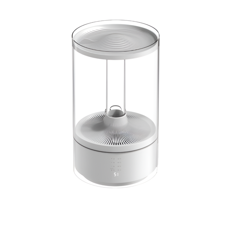 Ultrasonic humidifier with water purification system