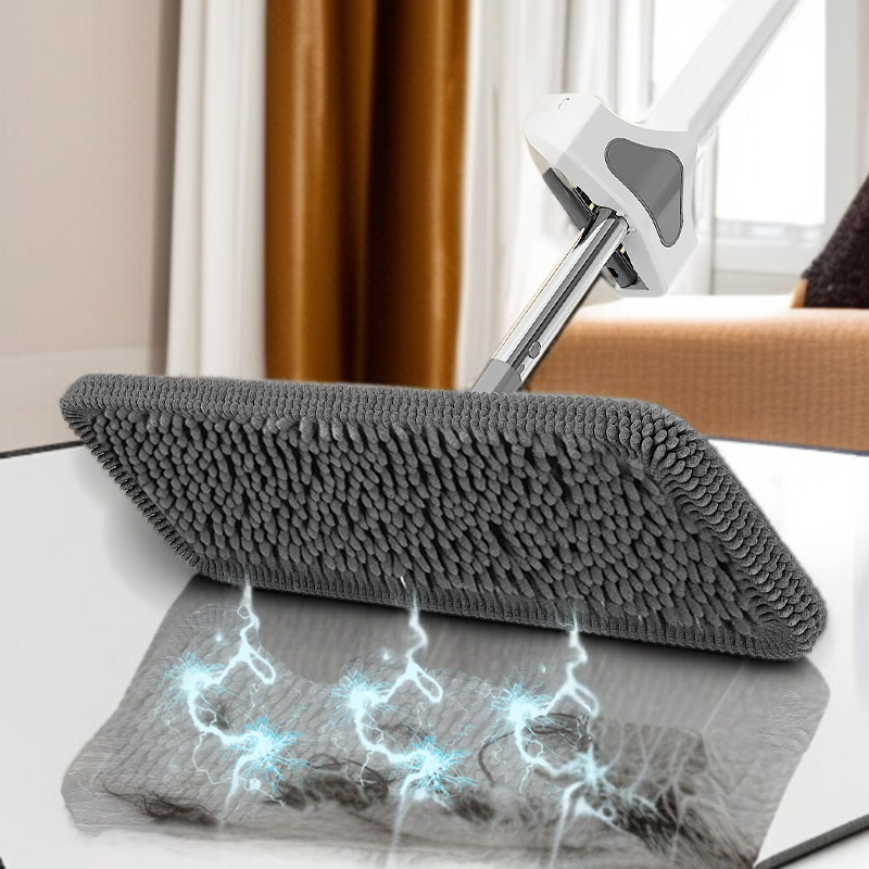 가정용 플랫 밀대 건습 겸용 원터치 셰닐 리필 손세탁 우드 플로어 밀대