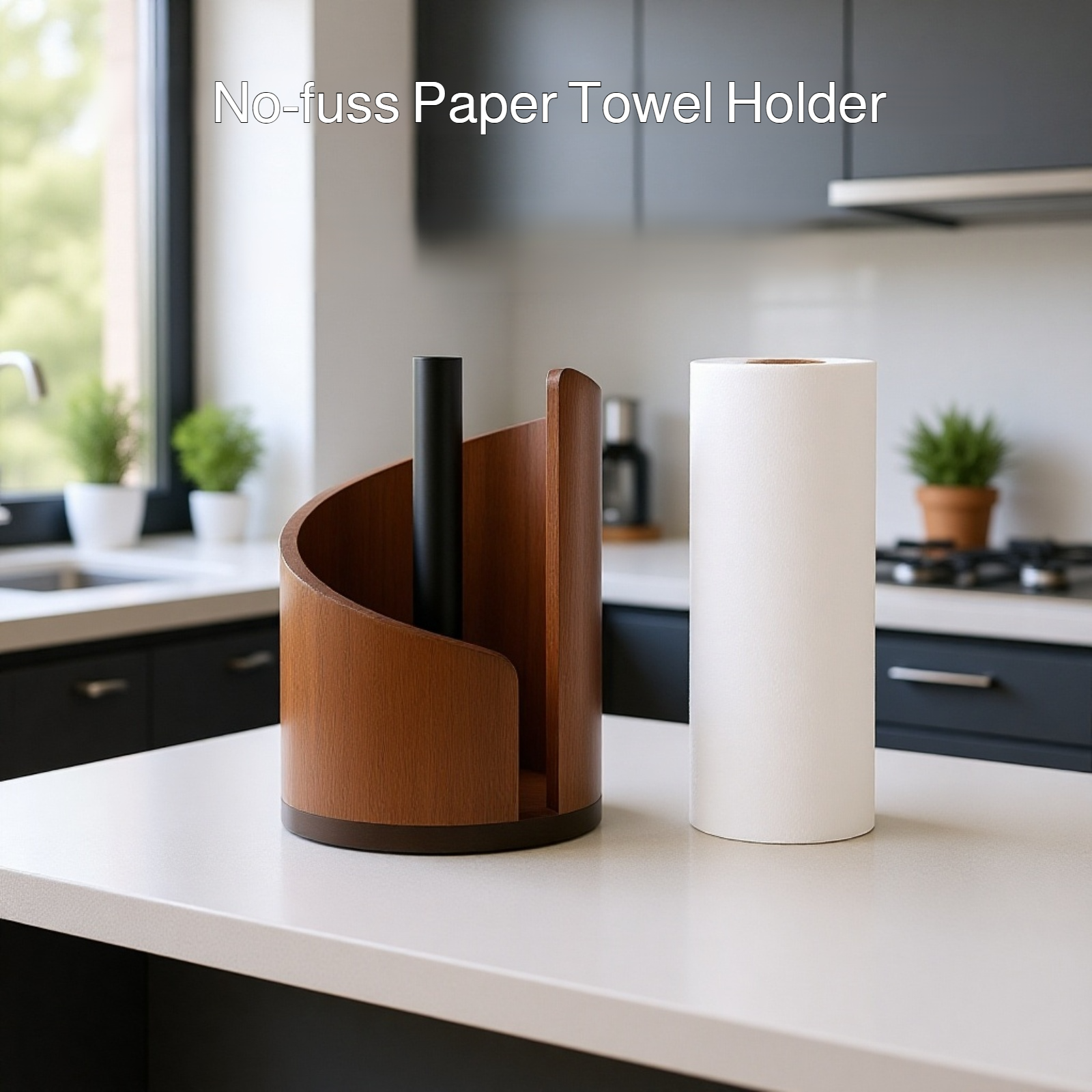 Round Wooden Tissue Storage Holder