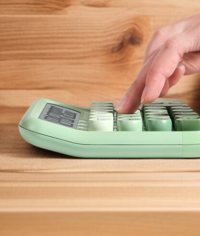 Calculadora pequeña ideal para estudiantes y oficina