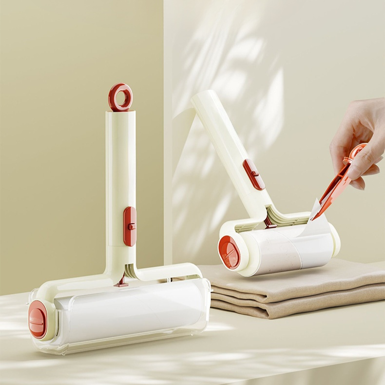 집게가 달린 손으로 뜯지 않는 먼지 제거 롤러