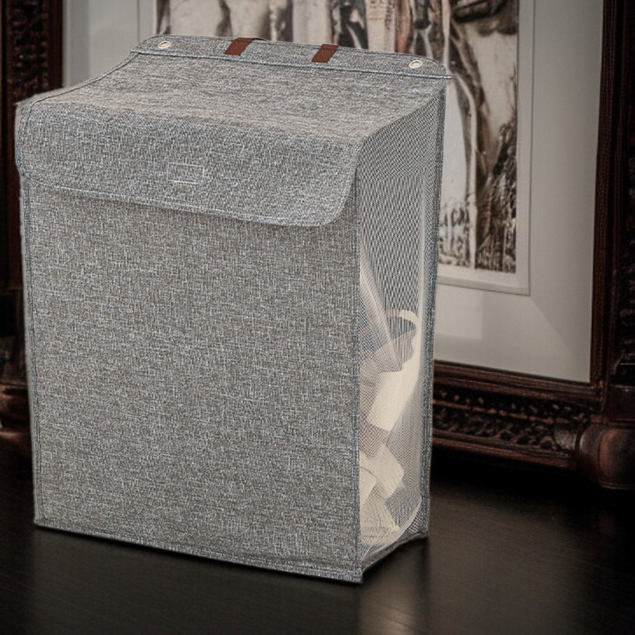 비주얼 대용량 접이식 세탁 바구니 다용도 가정용 더러운 옷 바구니 벽걸이 접이식 수납 바구니