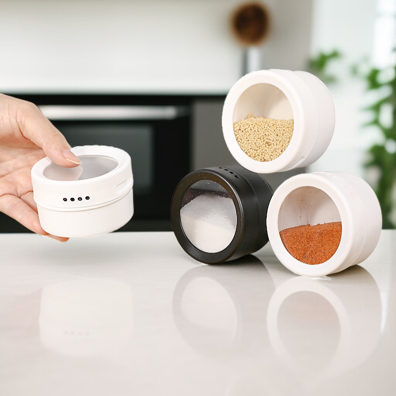 주방 벽걸이 자석 조미료통 세트