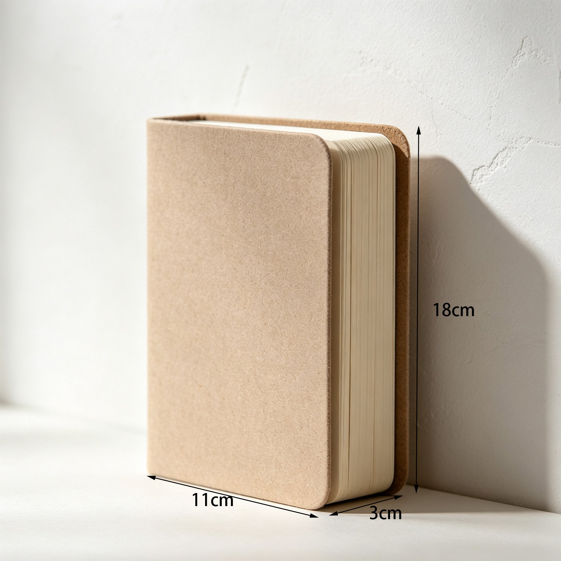 Suede notebook set for writing and sketching