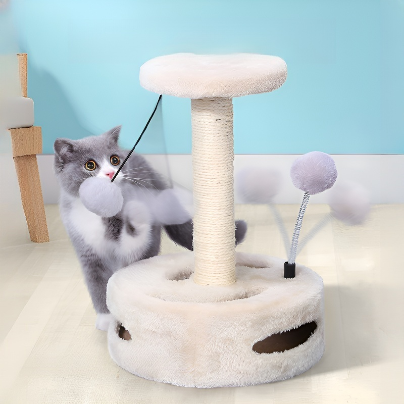 ของเล่นแมวที่ลับเล็บแบบจานหมุนขนาดเล็ก