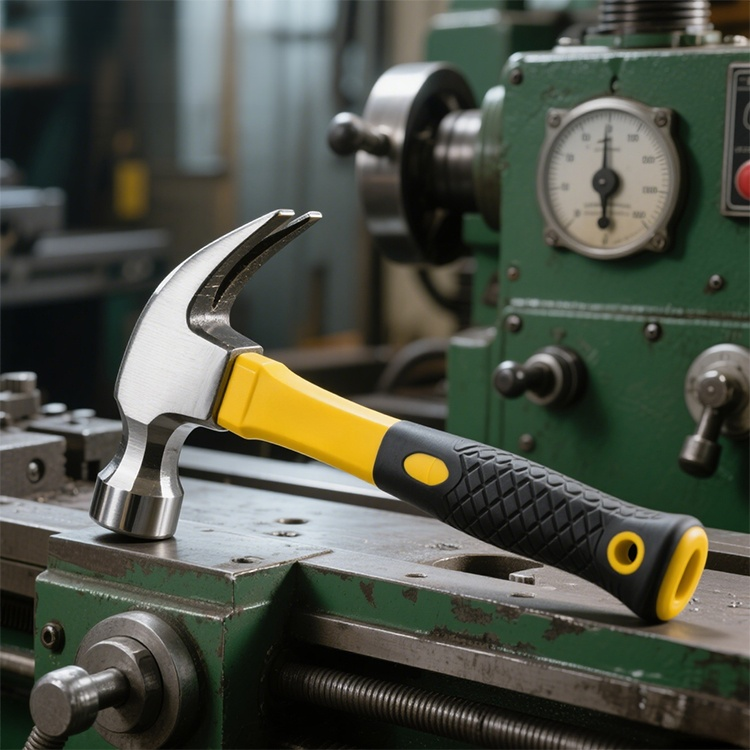 Detalle de la cabeza cuadrada del martillo de garra resistente