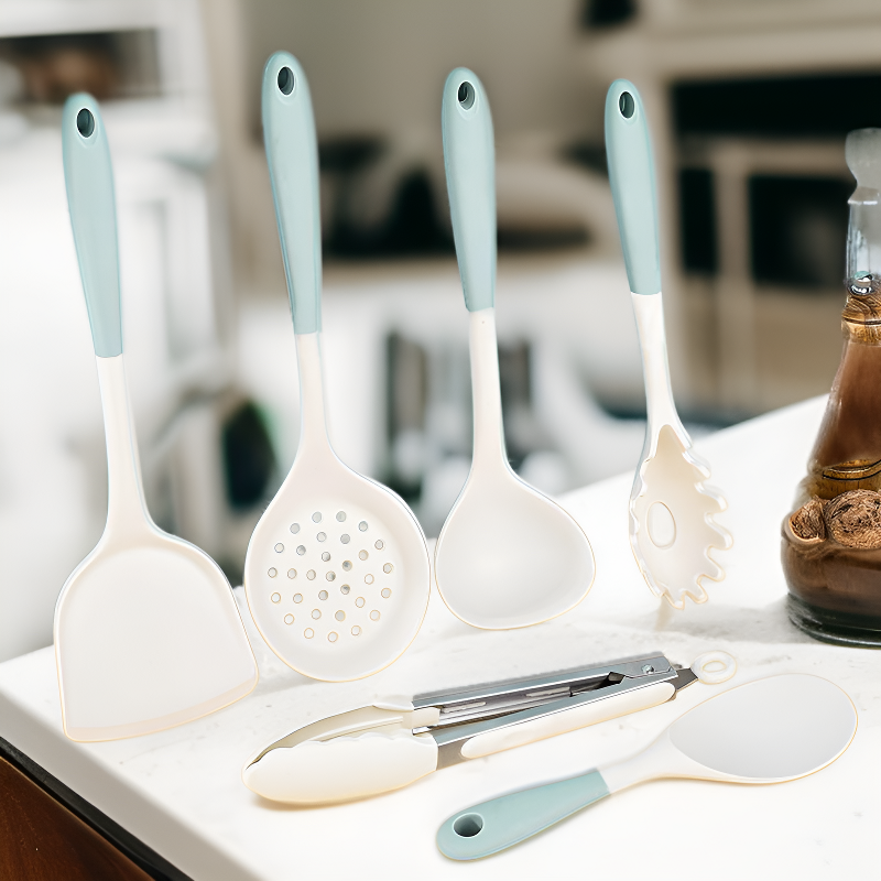 식품 등급 고온 내성 실리콘 주걱 세트