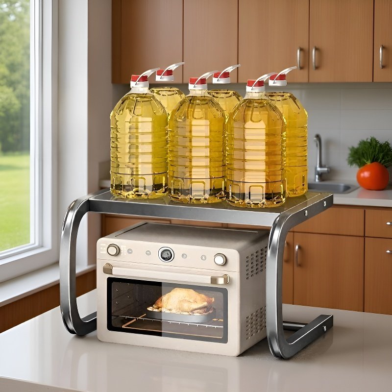 رف تخزين فرن الميكروويف للمطبخ