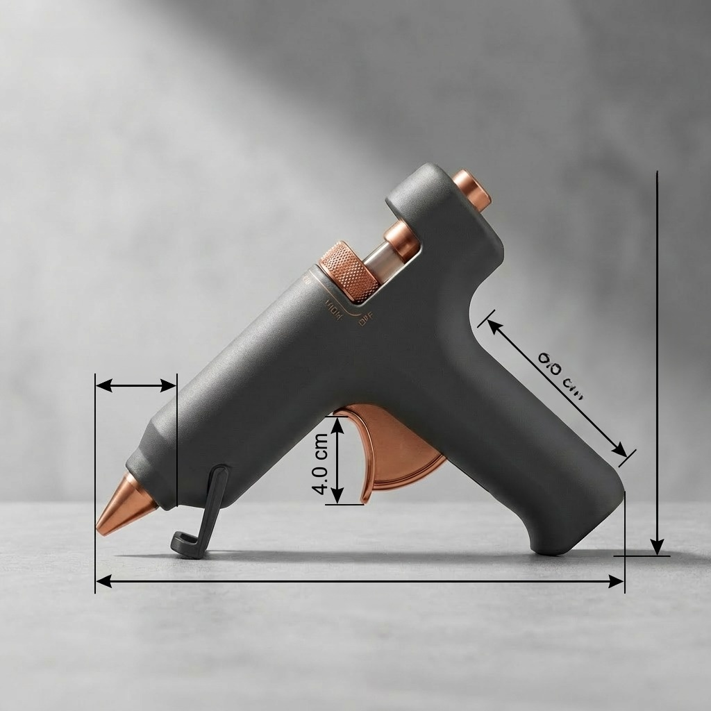 Ergonomic design of thermostatic glue gun for comfortable use