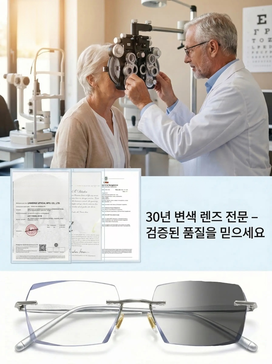 렌즈 표면 마찰 10만회 내스크래치 테스트, 흠집 발생 전혀 없음