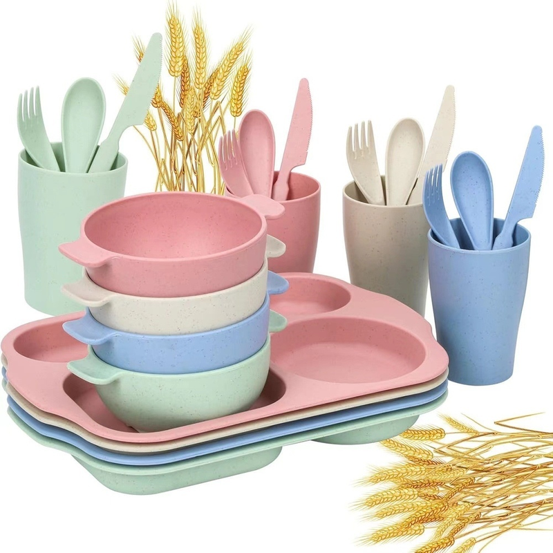 Children's Eco-friendly Dining Tableware Set (6 Pieces)