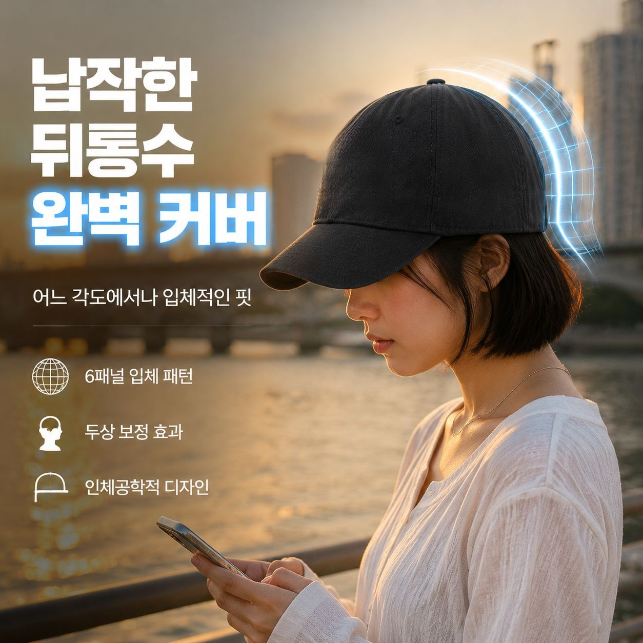 야외 스포츠 볼캡 선글라스 일체형 모자