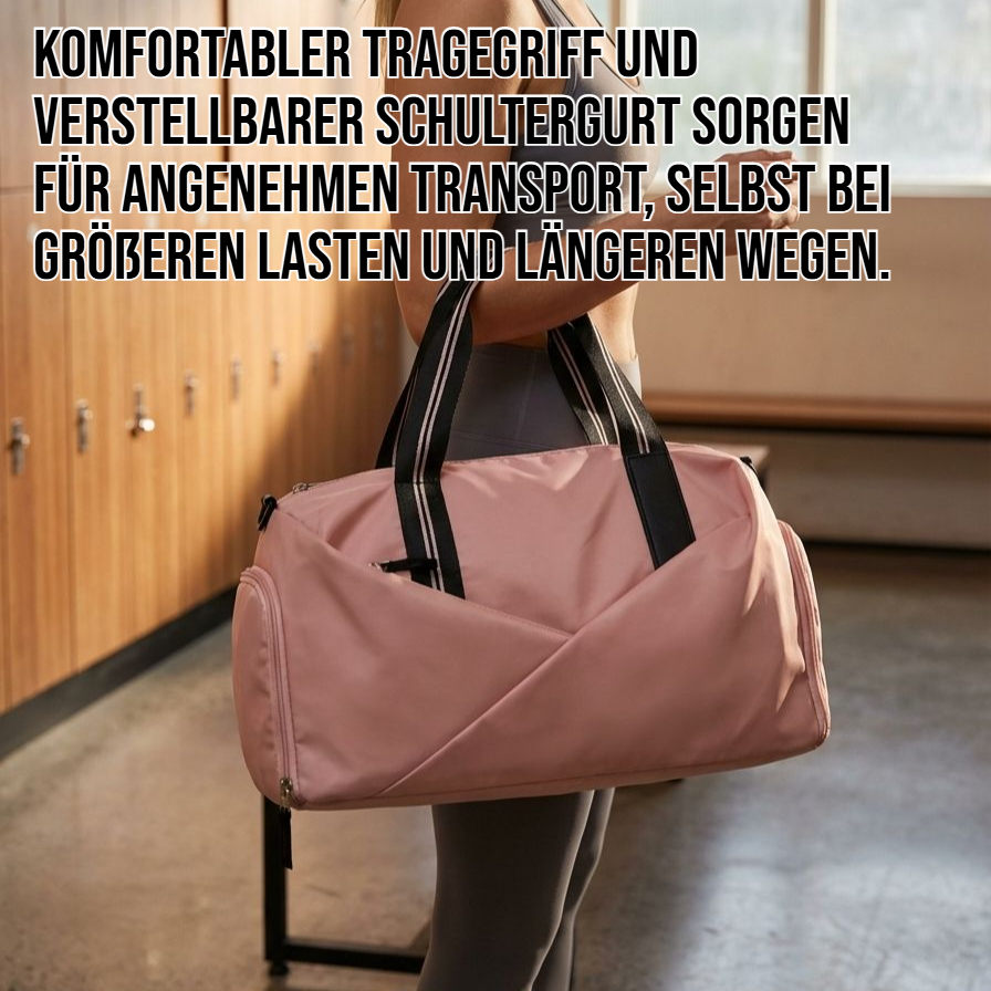 Praktische Sporttasche mit Schuhfach für Fitness und Training