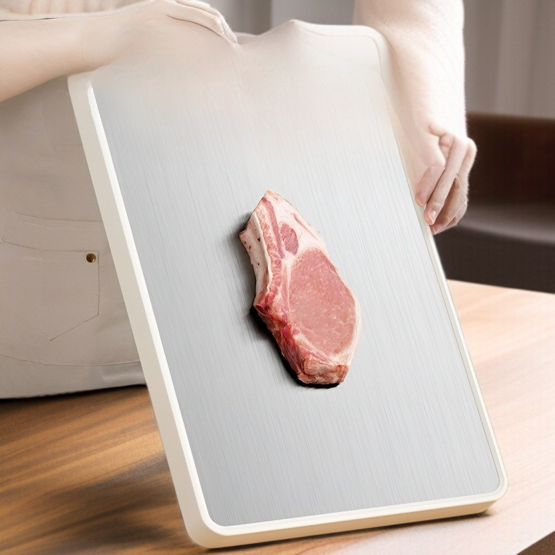 항균 곰팡이 방지 양면 스테인리스 도마 라지 바둑판 칸막이 도마 이유식 도마