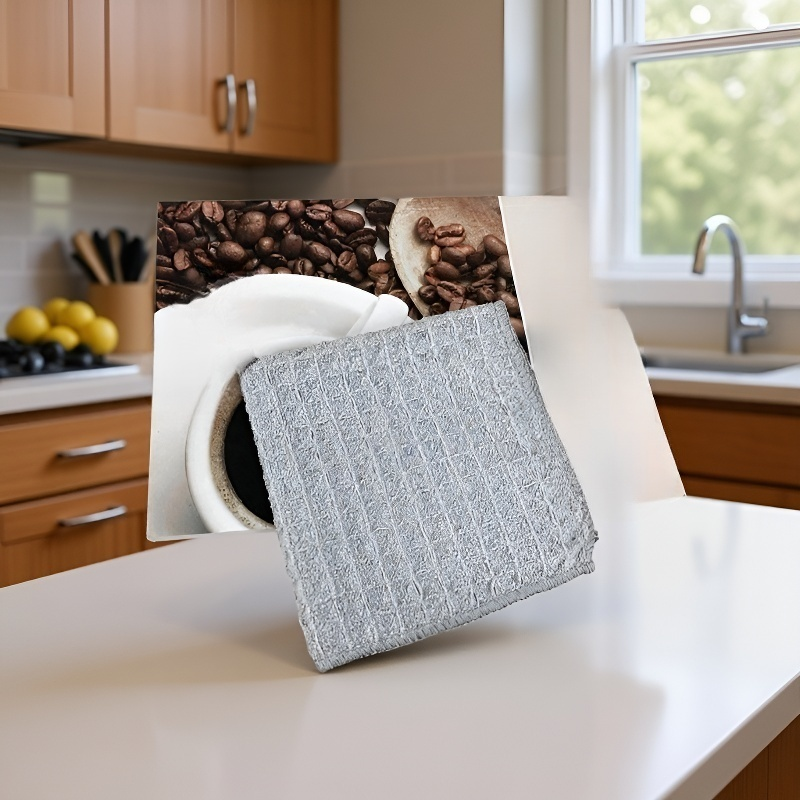 Set de 4 paños de microfibra para platos, diseño grueso y grande, súper absorbente, 12"x12"