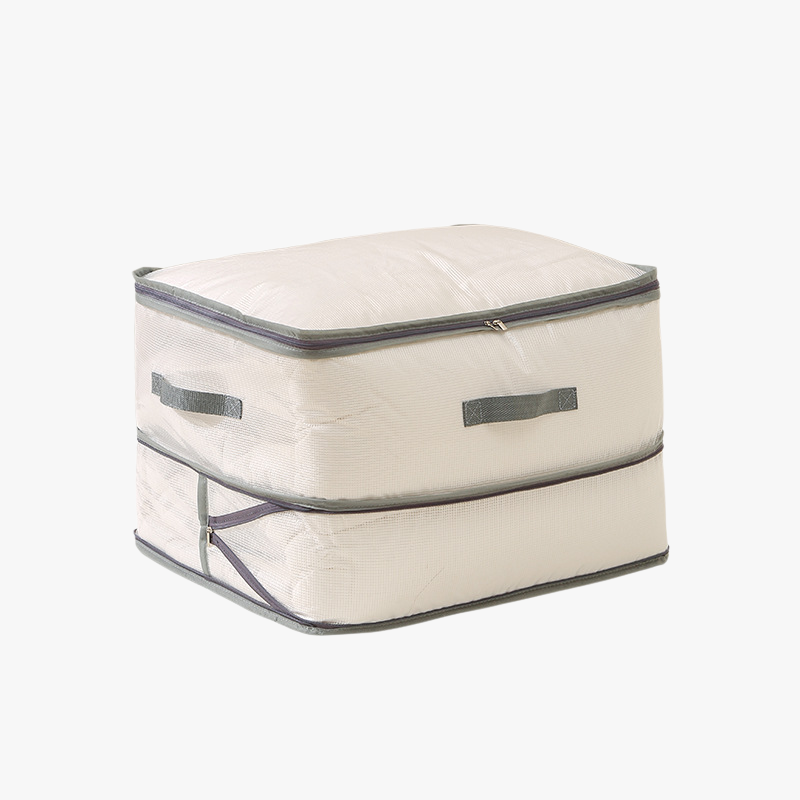 Funda compresora transparente para guardar mantas y prendas