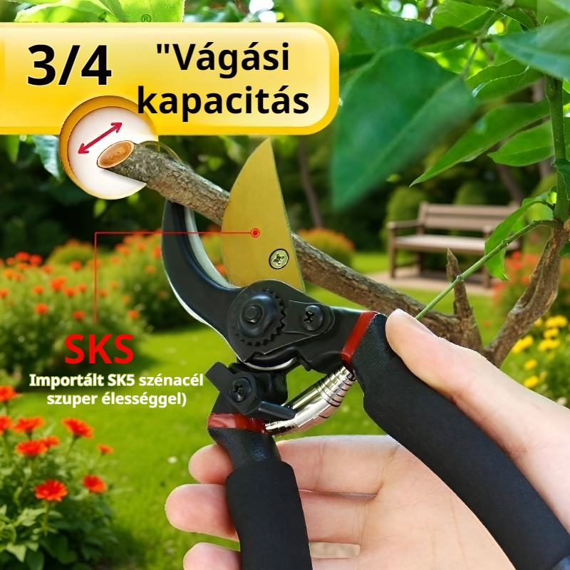 8" Professzionális Titán Metszőolló Kerti Szerszám