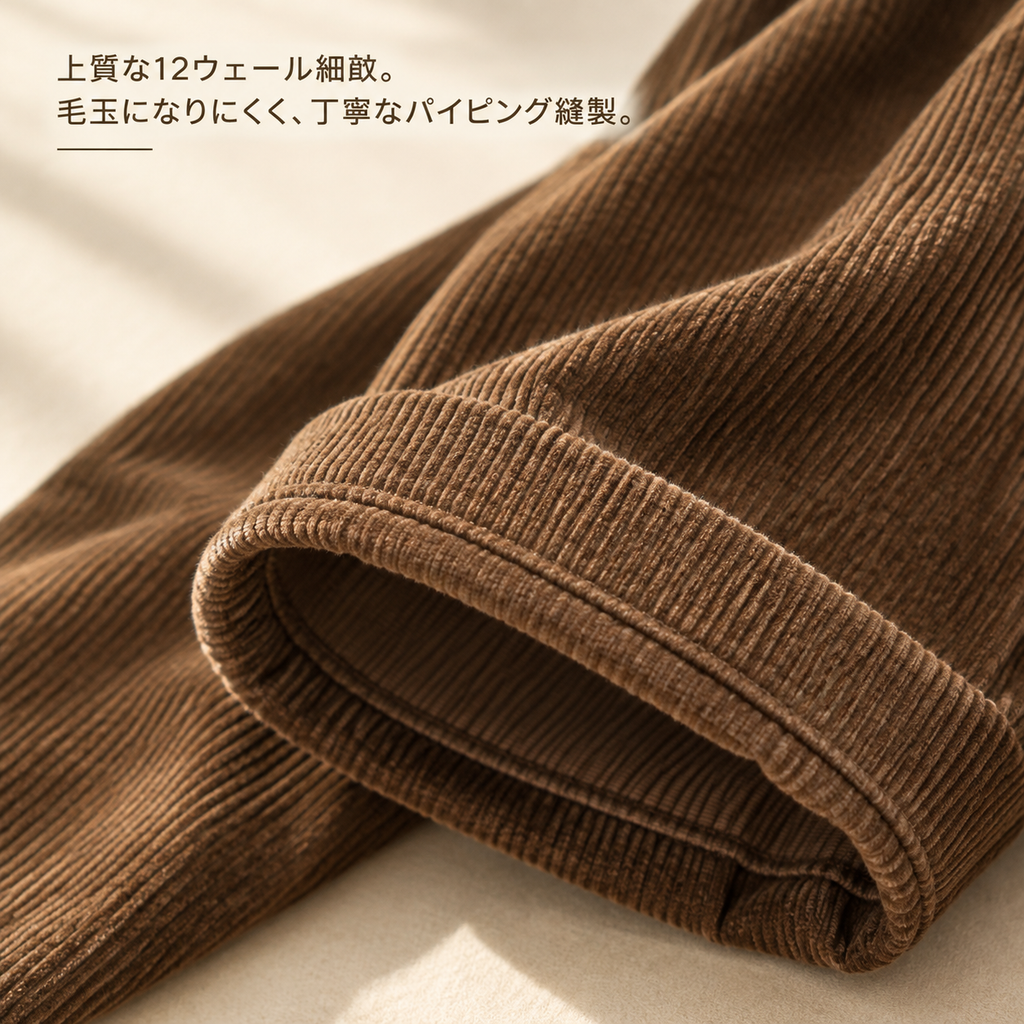 春秋冬向け 新作 コーデュロイ 女性用 ハーレムパンツ