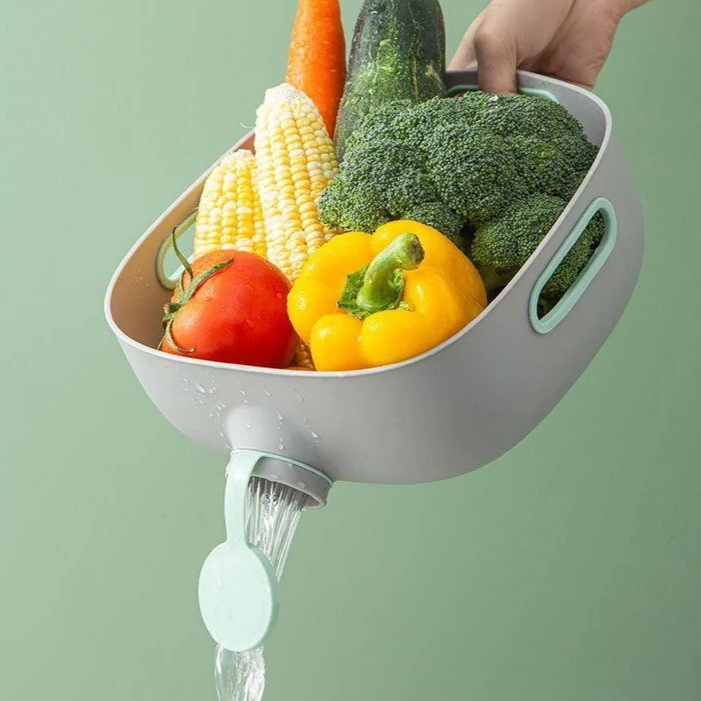 キッチン用野菜洗い水切りバスケット