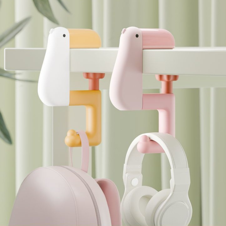 創意鴨造型書包掛鉤神器