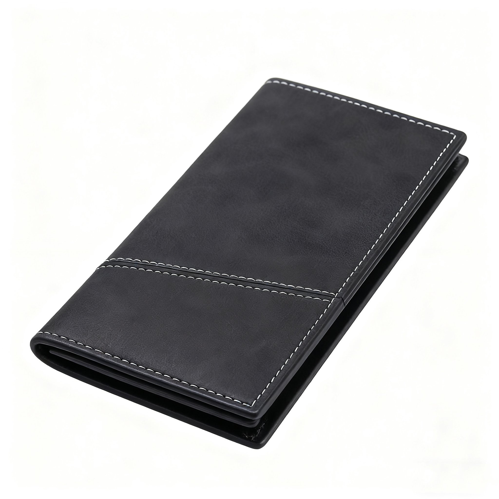  Elegantní černá peněženka z pravé kůže