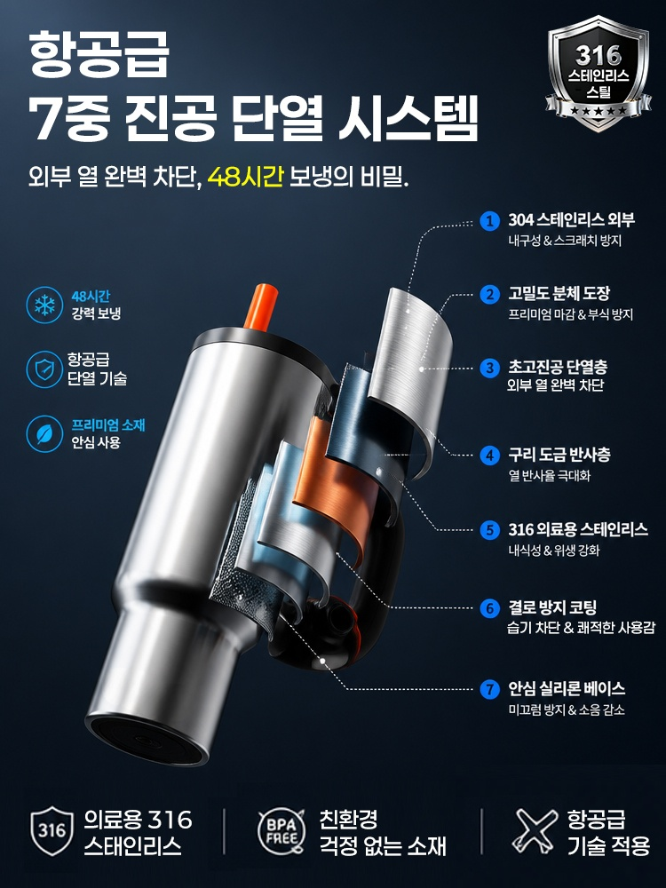 도파민 스테인리스 보온·보냉 아이스 텀블러