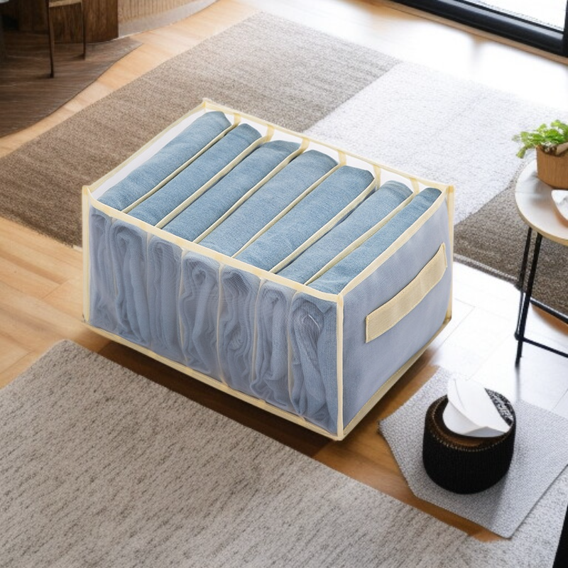 바지 속옷 메쉬 정리함 손잡이 옷장 레이어드 수납박스