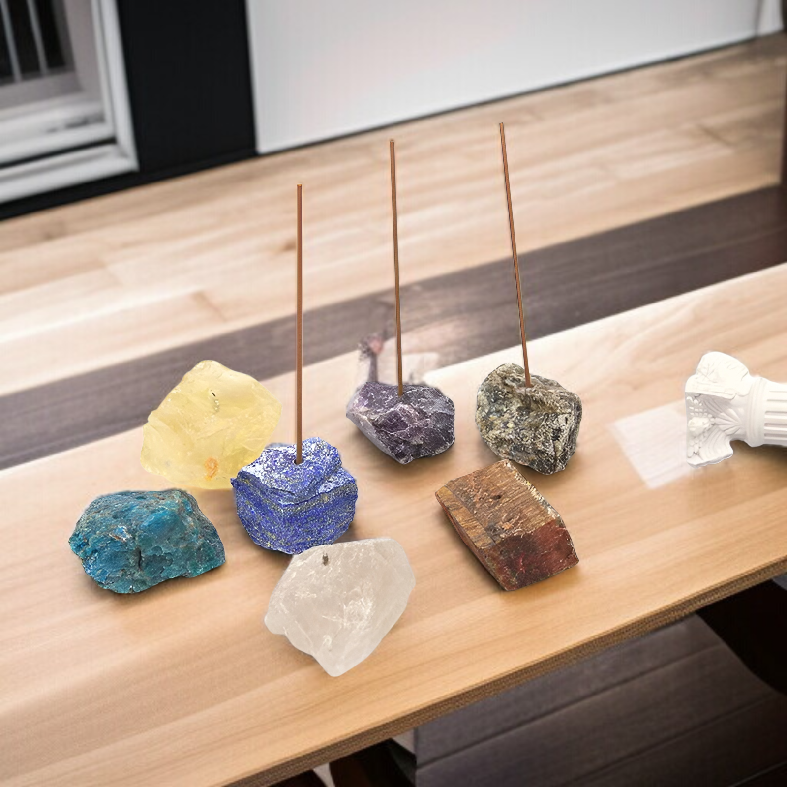 天然水晶原石香插