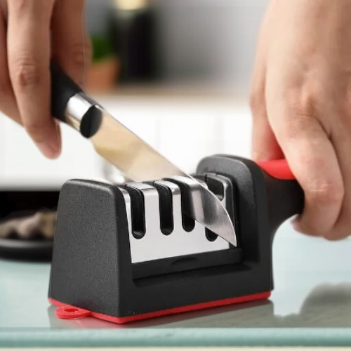  휴대용 3단계 칼 숫돌 다이아몬드 칼갈이