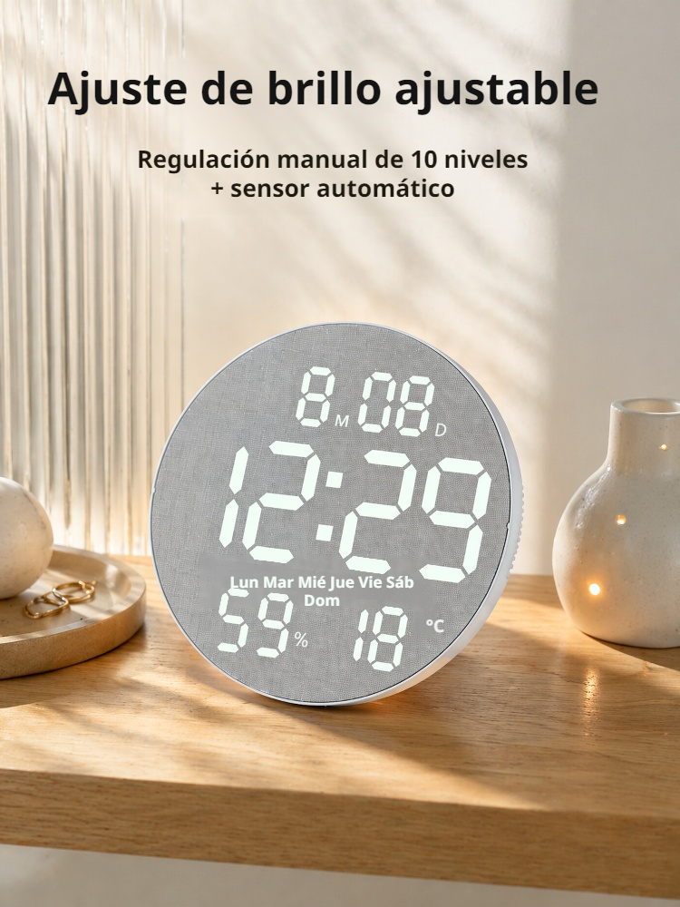 Reloj de pared funcional y decorativo para el hogar