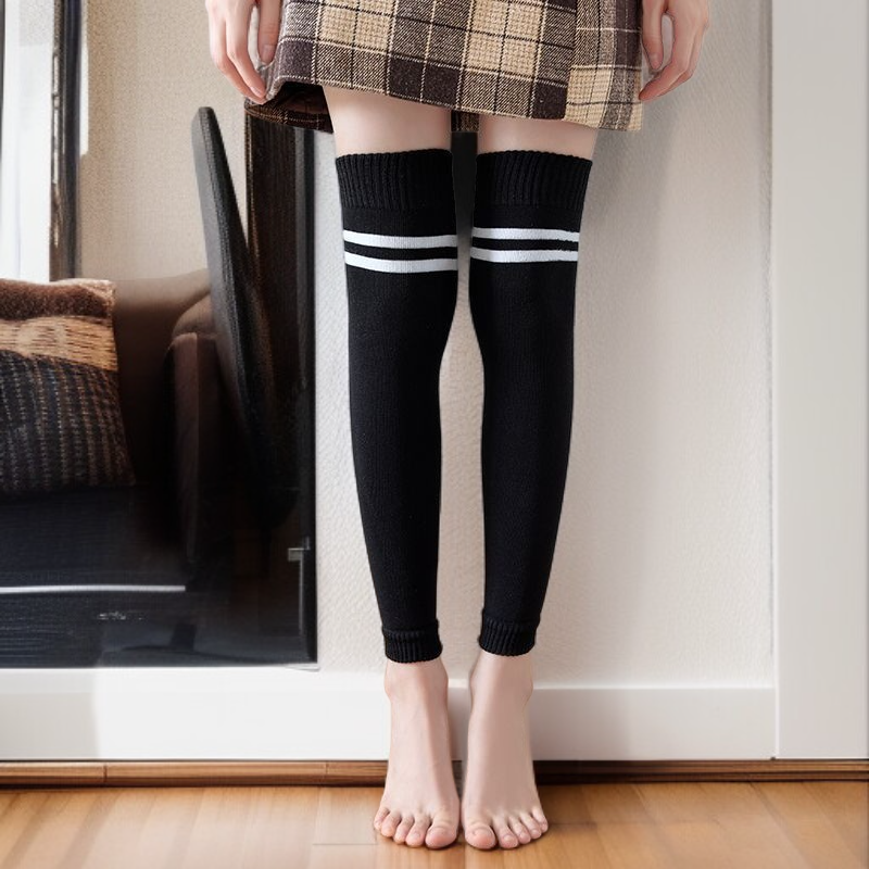 여성 겨울 기모 무릎 보호대 두꺼운 방한 레그워머