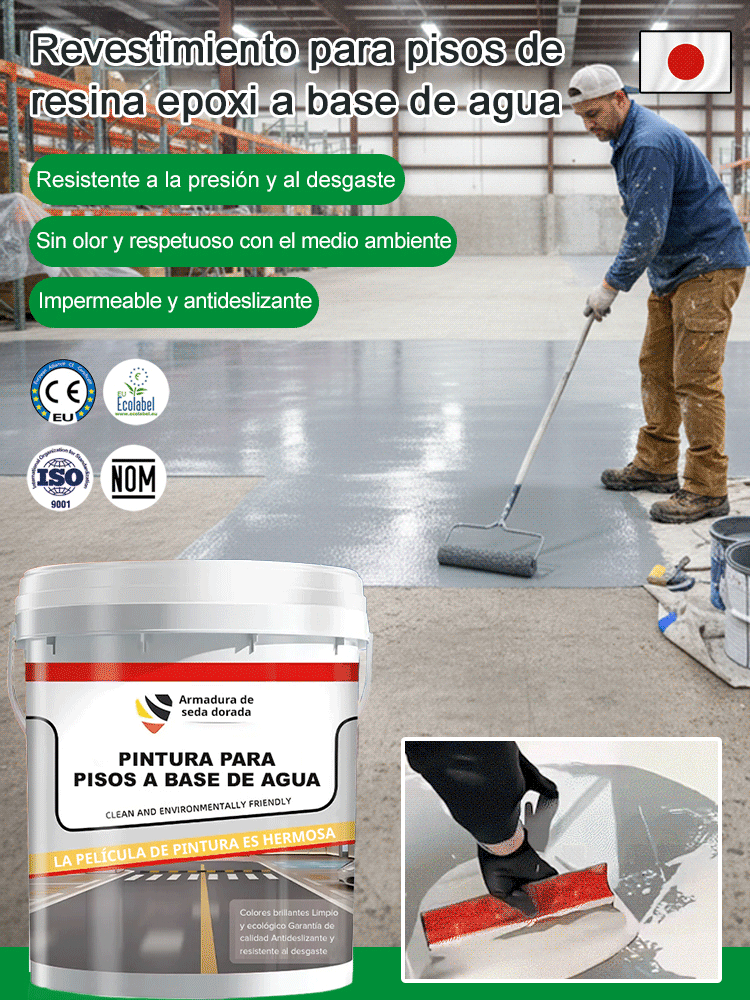 Pintura epoxi para suelos al agua - Superresistente al desgaste