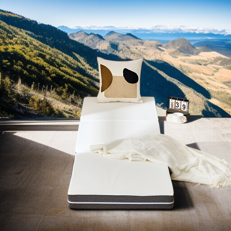 三つ折りマットレス、メモリーフォーム折りたたみマットレス、フロア折りたたみベッドクッション、圧縮マットレス