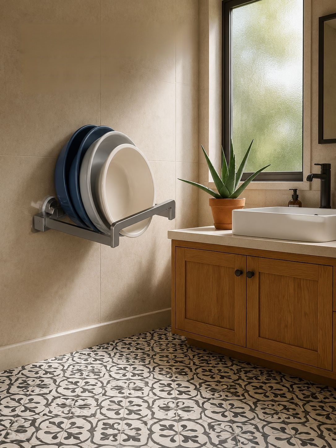 Organizador para lavabo diseñado para mayor comodidad y practicidad