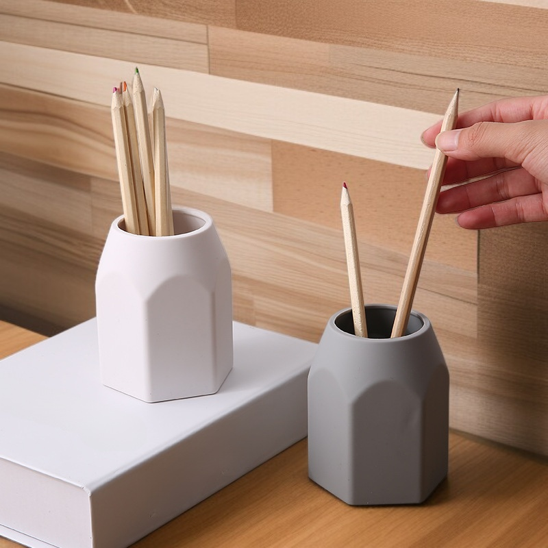 حامل أقلام مع مقسمات لتخزين الأدوات