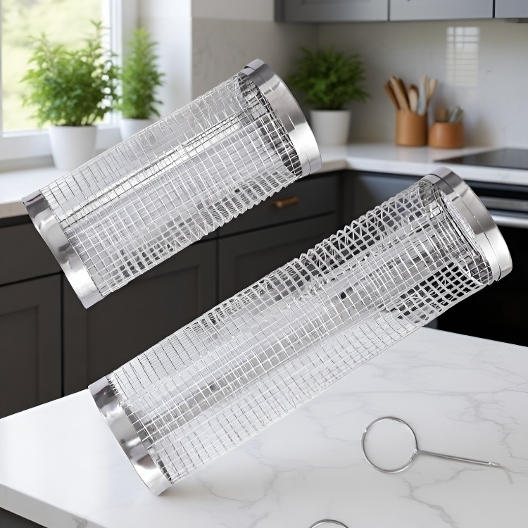 Outdoor stainless steel barbecue grill