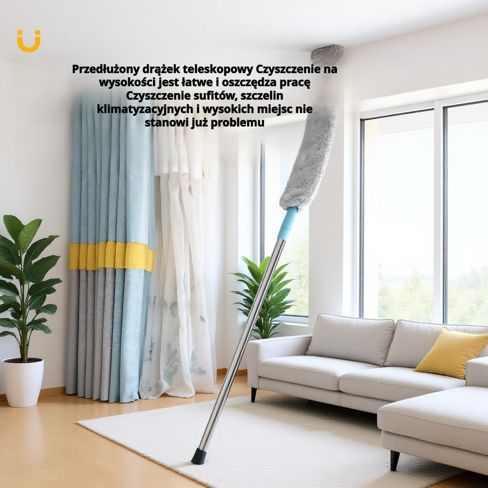  Regulowana szczotka do czyszczenia kurzu do domu