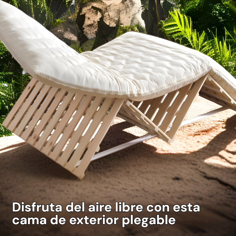 Cama de Exterior Plegable y Transpirable