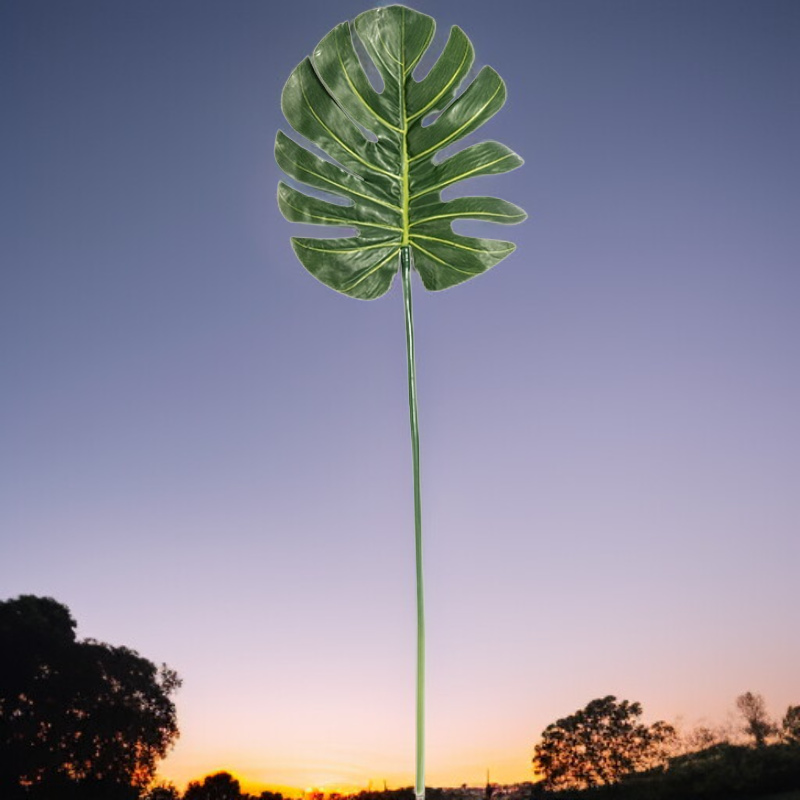 モンステラ人工植物 鉢植え リビングデコレーション