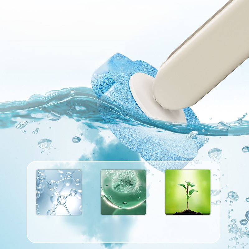 가정용 사각 강력 화장실 브러쉬 세트 일회용 교체 얼룩 제거 브러쉬 홀리스 설치 살균 변기 브러쉬